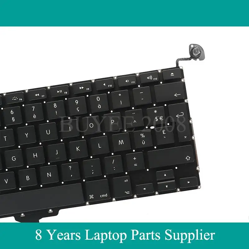 A1278 клавиатура Azerty батареи для замены ноутбуки Macbook Pro Французская задняя