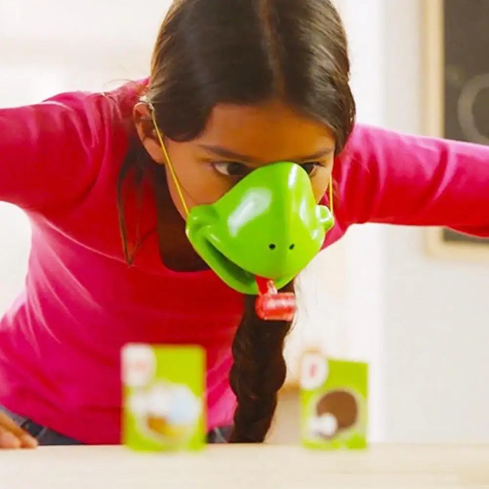 Забавная маска лягушки карточная игрушка жадная хамелеоновая ящерица торчащий