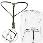 Пояс верности Женский, трусы с анальным отверстием вагинальная пробка, невидимый ремень на нержавеющей стали, секс-игрушки устройство бондаж для женщин