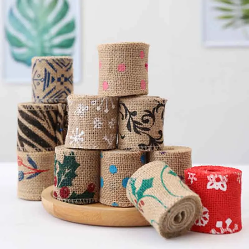 

DIY Handmade Christmas Wedding Class Craft Lace Roll Printing Satin Linen Roll