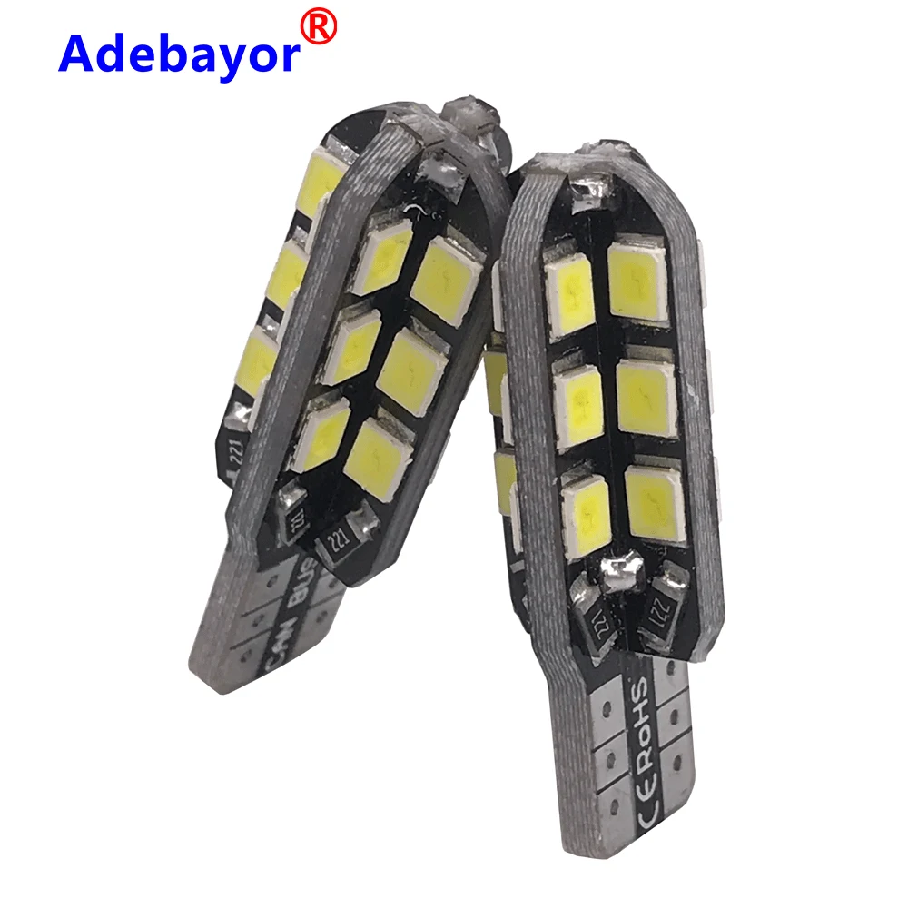 10 Pcs W5W T10 Car Led Bulbs 24 SMD Side Wedge Dome Light Reading Turn Signal Lamp 194 168 2835 White Warm Iceblue 12V |