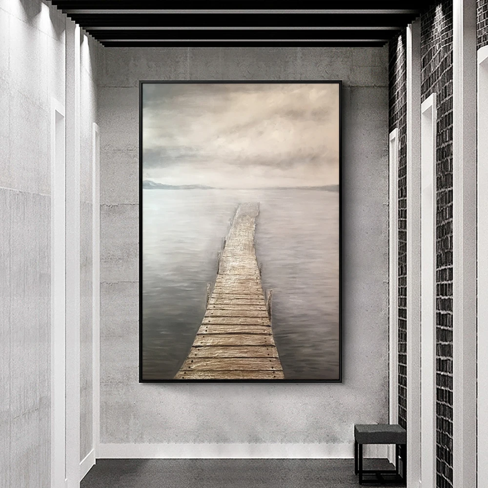 

Abstract Textured 100% Hand Painted Oil Painting On Canvas Modern Landscape Paintings Wall Art For Bedroom House Decoration