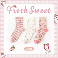 2020 new caramella autumn winter red floral christmas womens cotton cute collection womens crew fashion short socks