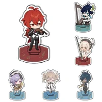 game genshin impact symphony acrylic stand model cosplay venti diluc kaeya figure plate room decoration standing sign fans gifts
