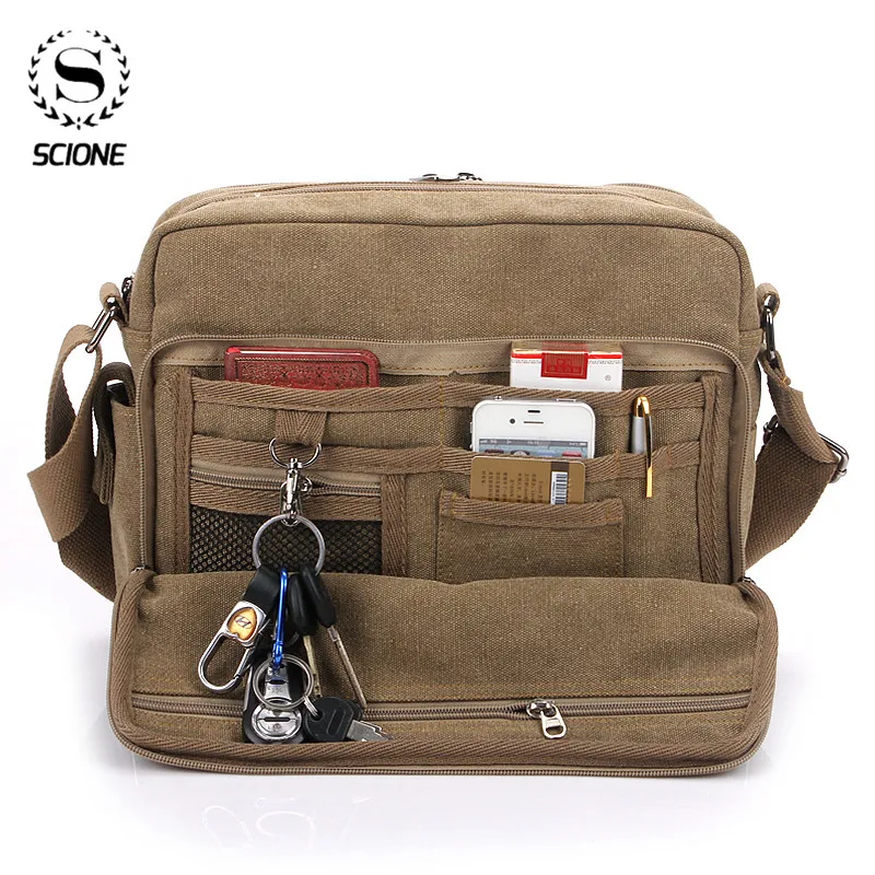 Многофункциональные холщовые мужские сумки для подростков модные Mochila отдыха на