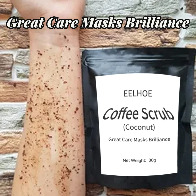 

30g Coffee Scrub Coconut Scent Body Scrub Cream For Exfoliate Skin Blemishes Whitening Moisturizing Anti-aging Body Care Product