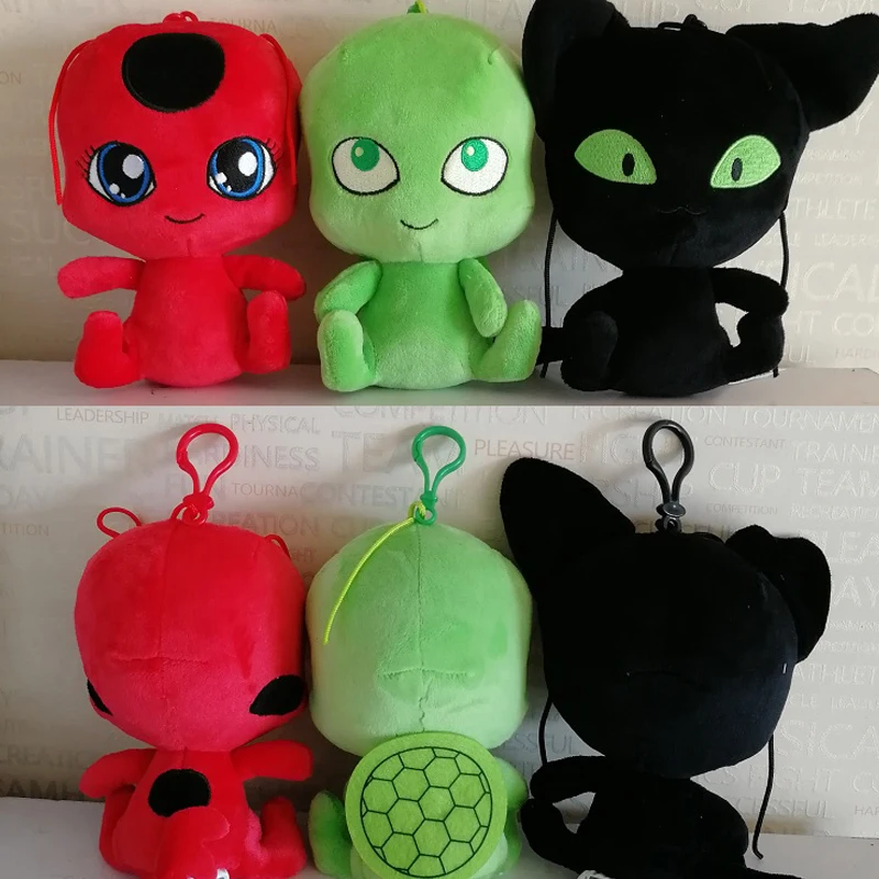 15/20cm Cartoon Animal Ladybug Lady Bug Figures Toys Lady Bug Soft Plush Stuffed Doll Kids Boys Girls Birthday Gift