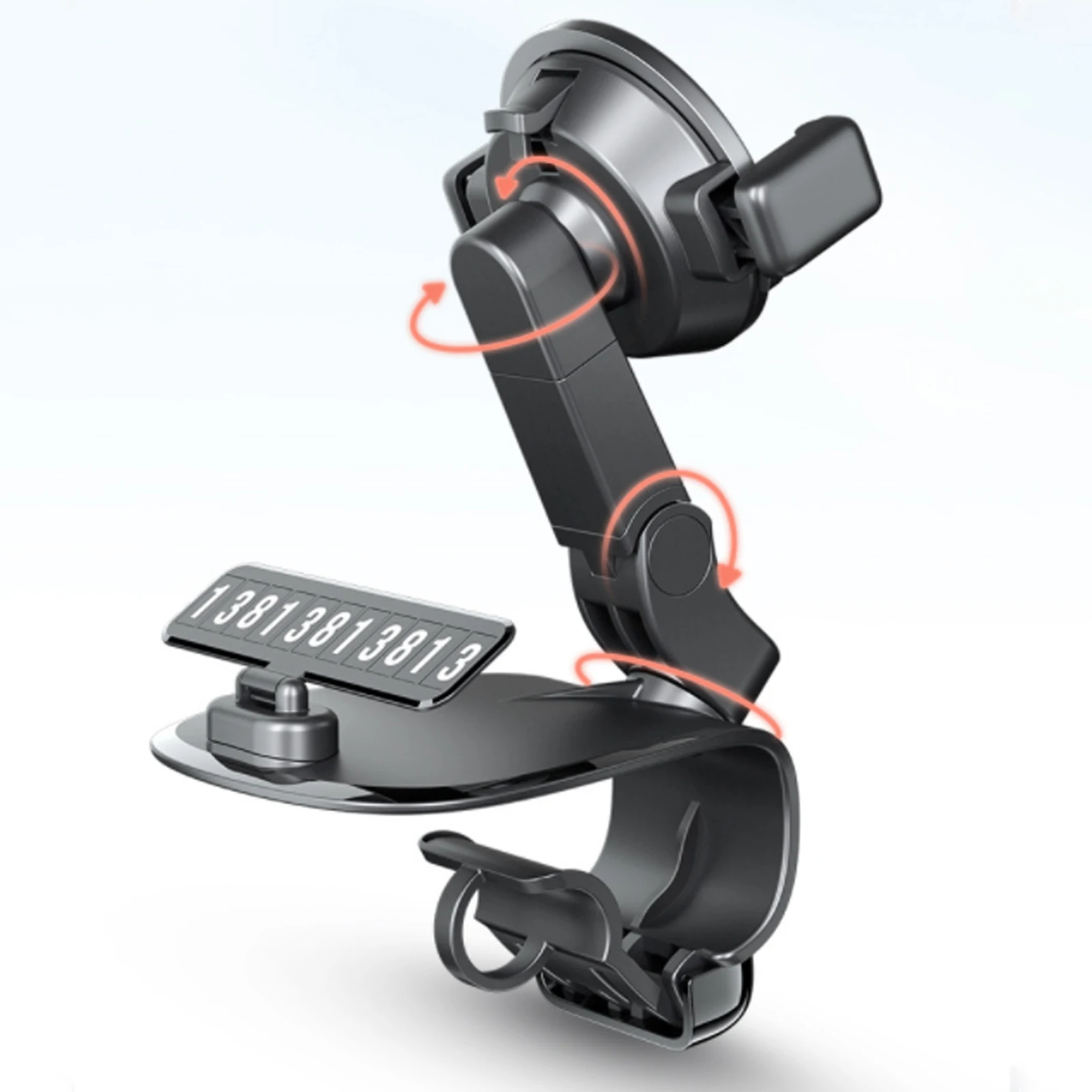 mobile phone holder car magnet universal 1200° car mobile phone holde for car center console compatible with all mobile phones free global shipp