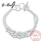 Браслет-манжета женский из серебра 925 пробы, на удачу