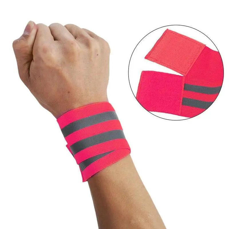 1 шт. светоотражающие эластичные повязки на руку для занятий спортом открытом