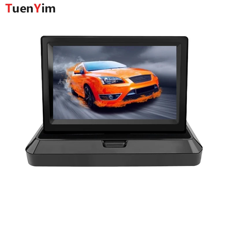 5 "автомобильная система заднего вида складной TFT цветной ЖК монитор для