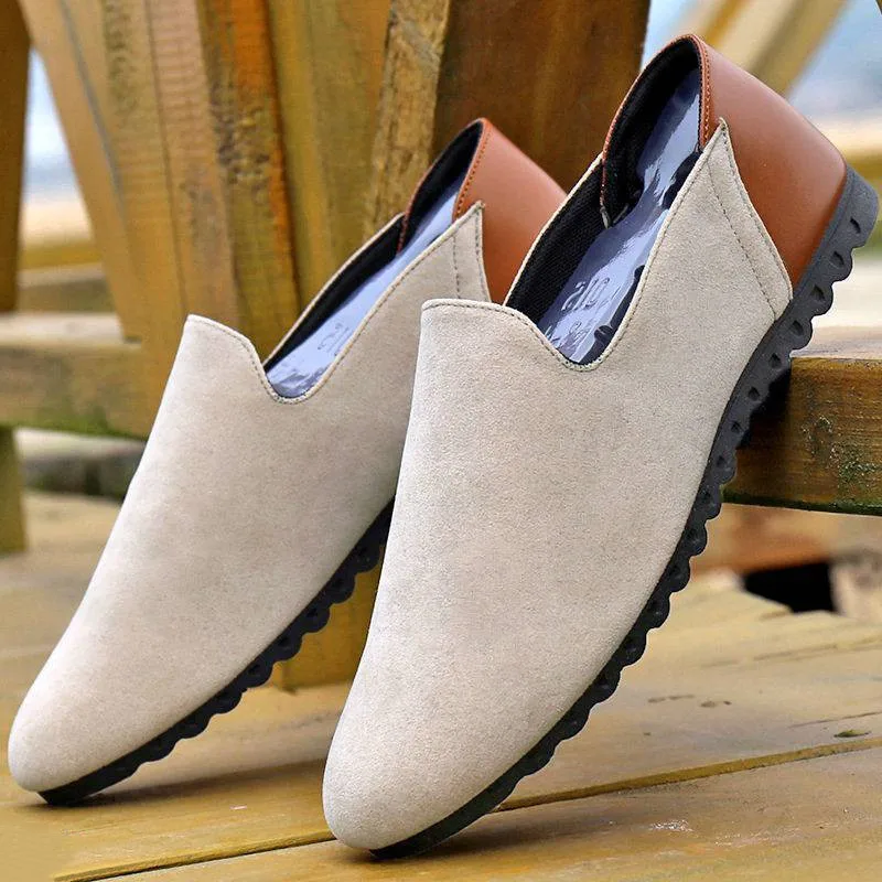 

Men's Loafers Breathable Flat Casual Shoes Men Shoes Slip-On Soft Leather Driving Shoes Mocasines Hombre 2022 Sneakers New Shoes