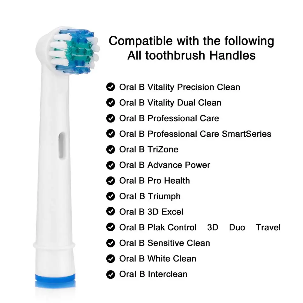 4 шт. Зубная щётка для Oral B EB 17 SB-17A нейтральный Электрический головы Уход за