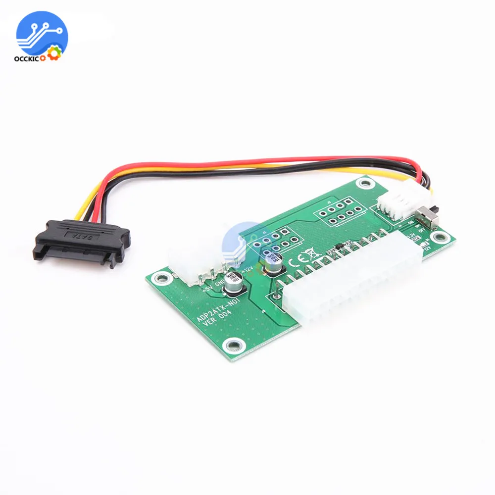 Адаптер питания Molex ATX адаптер с 24 контактами на 4 контакта двойным блоком для