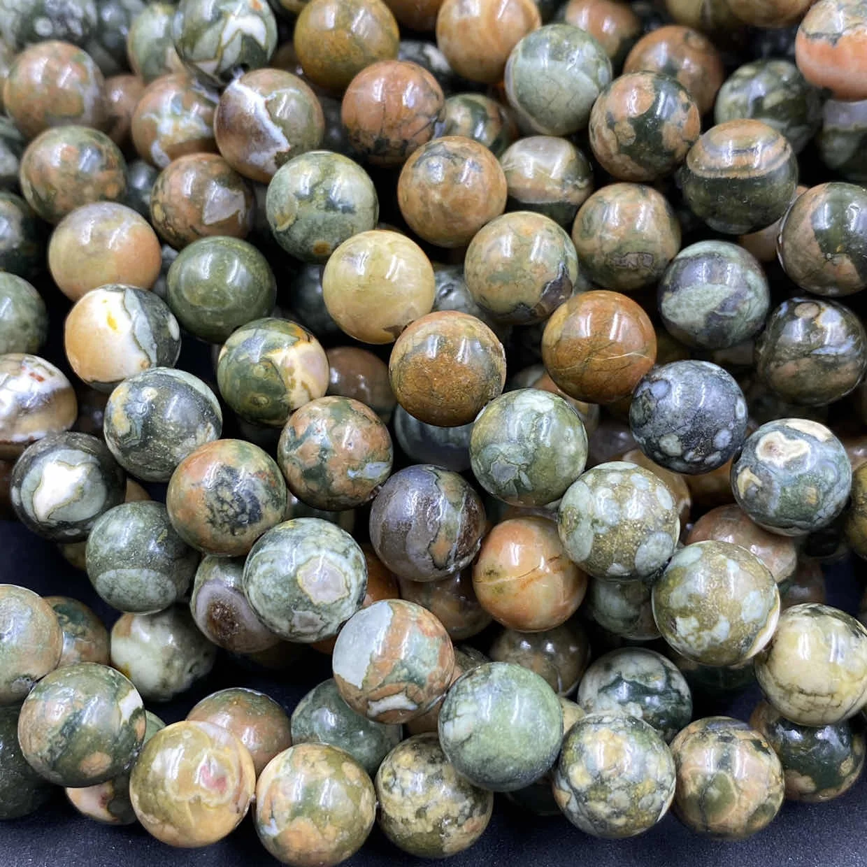 

Natural Old Kambaba Jasper Smooth Round Stone Beads For Jewelry Making 6 8 10mm Beads 15" Supplies Wholesale