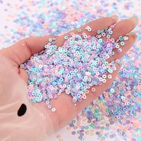 2mm 3mm 4mm sequins ab plated color flat round slice paillettes sequin for diy wedding craftwomen garments sewing accessories