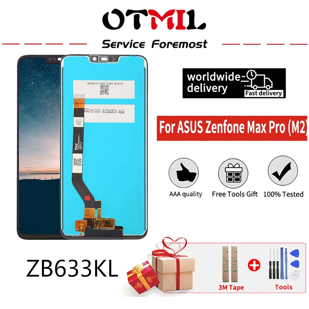 6 26 ''оригинал для Asus Zenfone Max (M2) ZB633KL ЖК-дисплей сенсорный экран дигитайзер