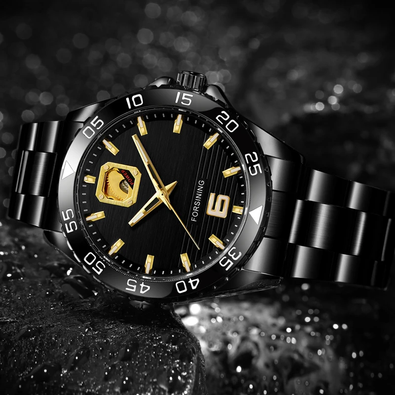 Часы наручные Relojes Hombre FORSINING Мужские механические брендовые Роскошные деловые с