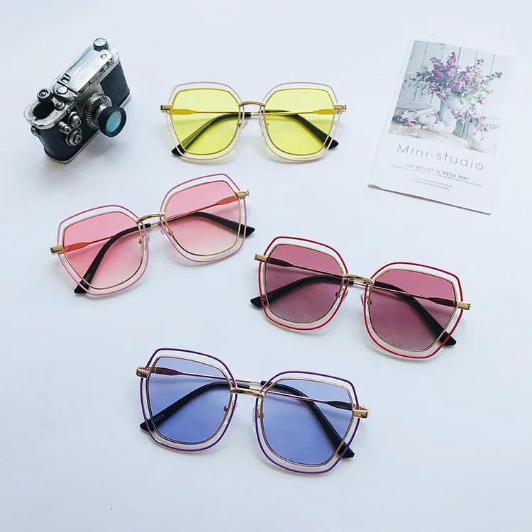 Очки солнцезащитные Детские с двойной петлей квадратной формы|Солнцезащитные