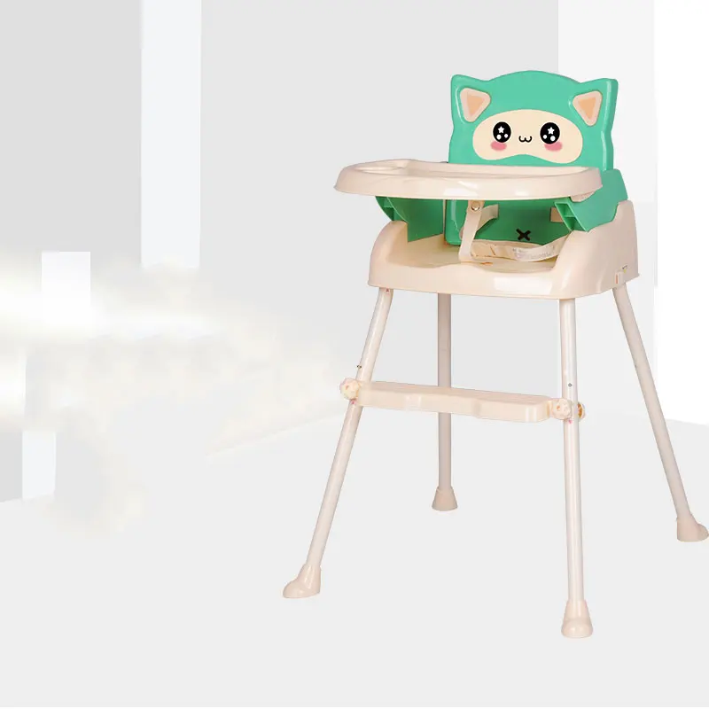 Детское обеденный стул с высоким питанием складной портативный