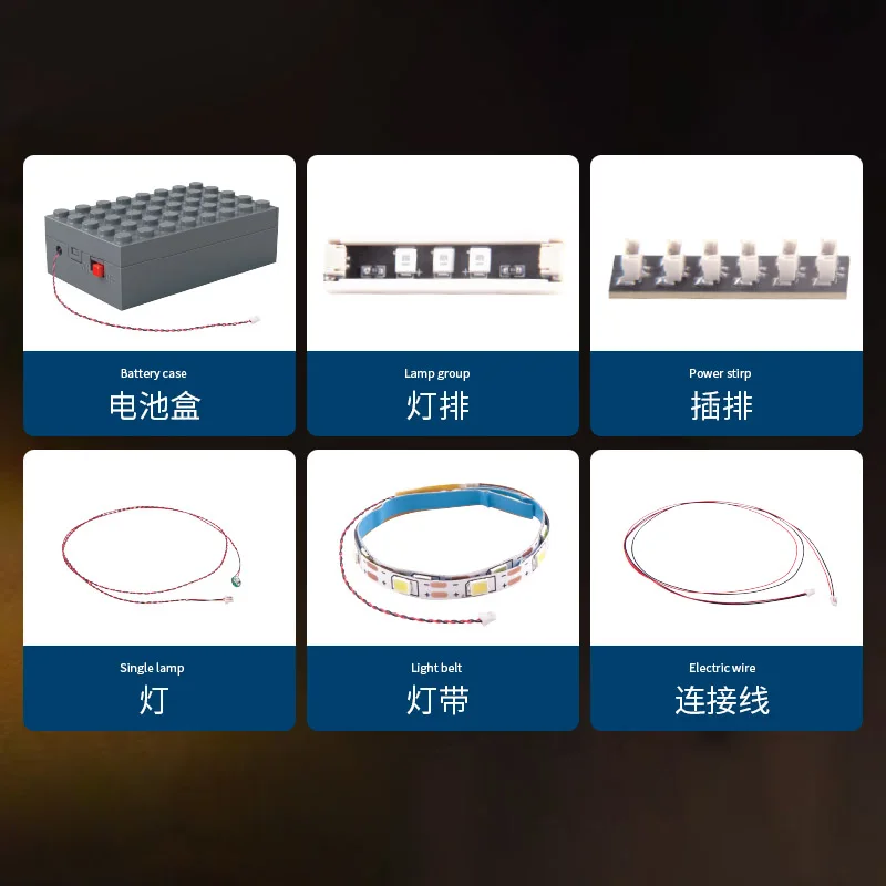 

Mold King MOC Technical street view building series model lighting antique collection and other building block toys gifts