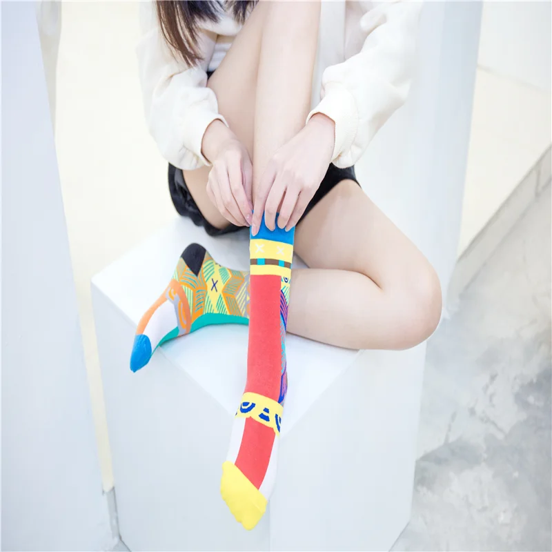 

YZ-S-ZZ-0102 Fruit creative Socks Lovers stockings Kaleidoscope street personality sports socks College Style socks cotton socks