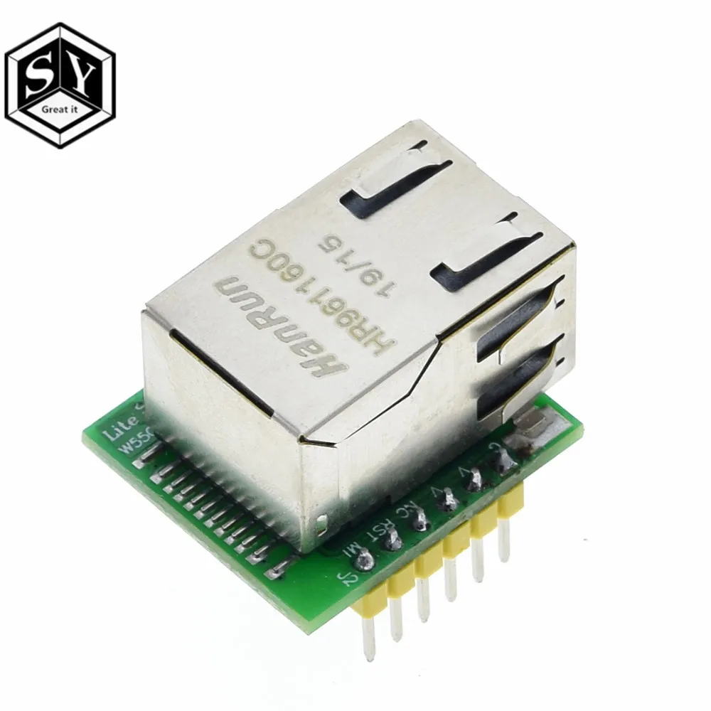 1 шт. Great IT Smart Electronics USR ES1 W5500 Chip новый конвертер SPI в LAN/ Ethernet TCP/IP Mod|Интегральные