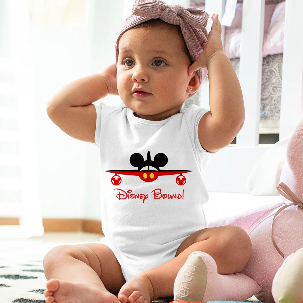 

Fun Disney Bound Mickey Mouse Baby Boy Romper Casual Fashion Short-Sleeved Newborn Clothes Summer Comfortable Girl Jumpsuit