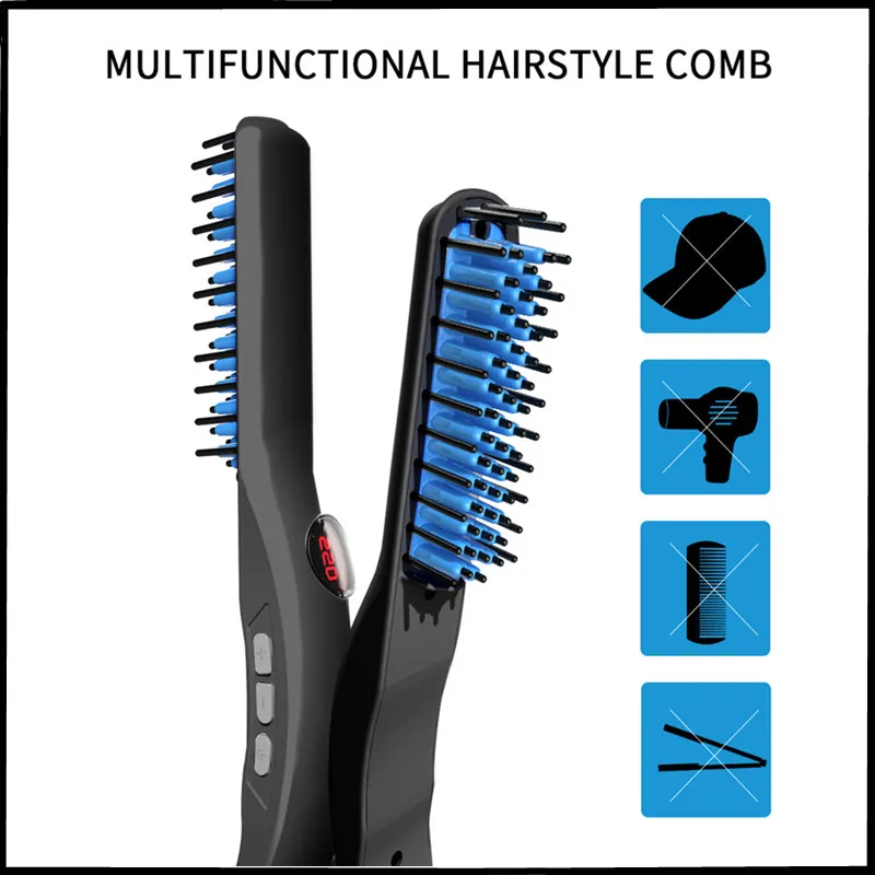

Multifunctional Men's Quick Hairdresser Hair Tool Comb Personal Care Men's Straight Hair Comb Dual-Use Comb