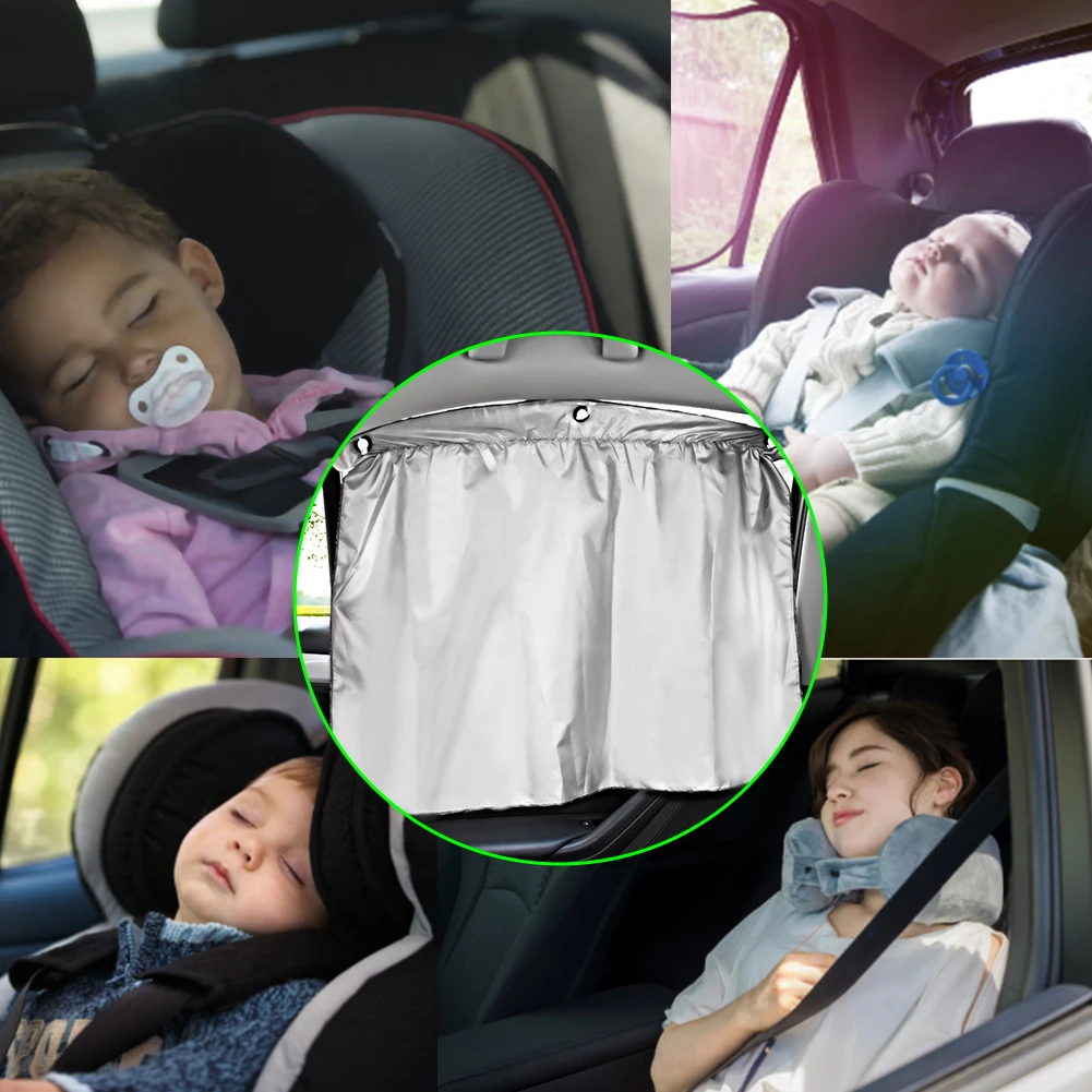 

Hot-selling Car Anti-ultraviolet Sun Visor Sucker Fixed Car Sun Visor Silver-plated Double-sided Sunscreen Curtain Fast Delivery