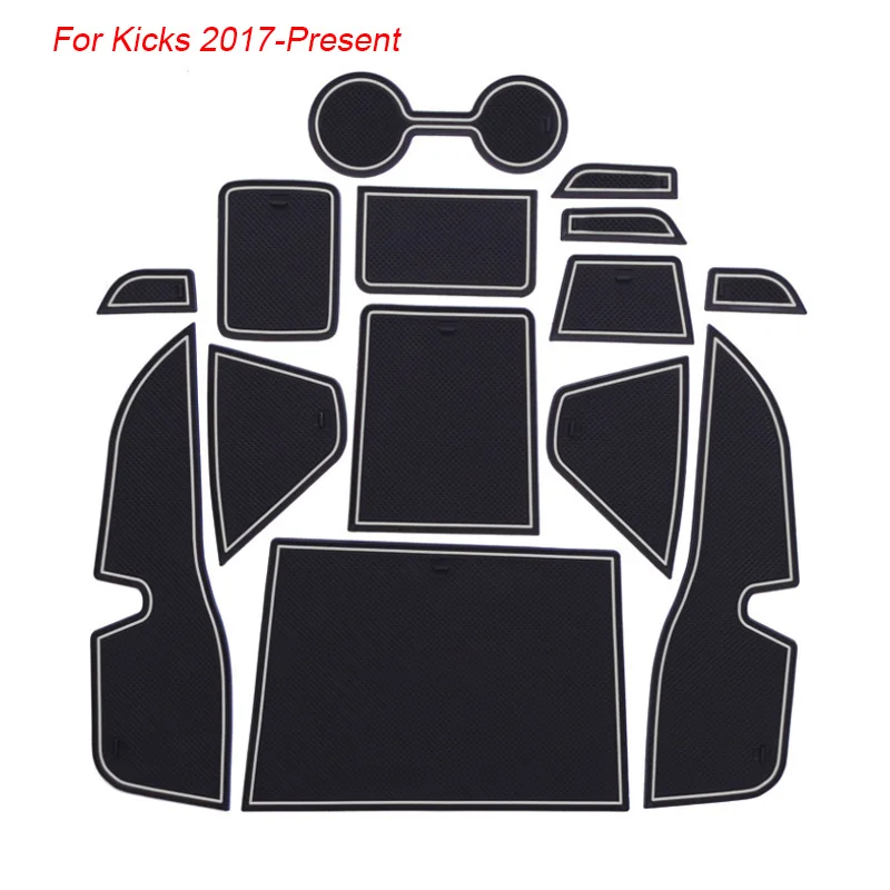 23 шт. Автомобильный стиль для Nissan Kicks Murano Z52 2015-2020 Латексный коврик для окошек ворот интерьера. Нескользящий пылезащитный аксессуар.