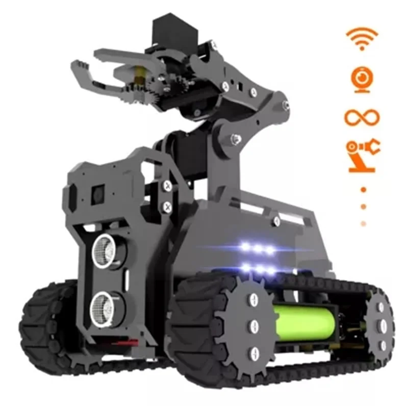 Raspberry PI 4 Generation 4B/3B Robot Tank WiFi Camera AI Video Machine Robot