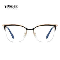 clear cat eye square blue light glasses frame for women computer eyeglasses female optical myopia prescription glasses vintage