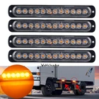 4 шт. 12 В24 В 12 светодиодов для автомобилей, прицепов, грузовиков, мотоциклов, босветильник габаритный фонарь, аварийный сигнал Предупреждение сигнал, мигающая вспышка, посветильник