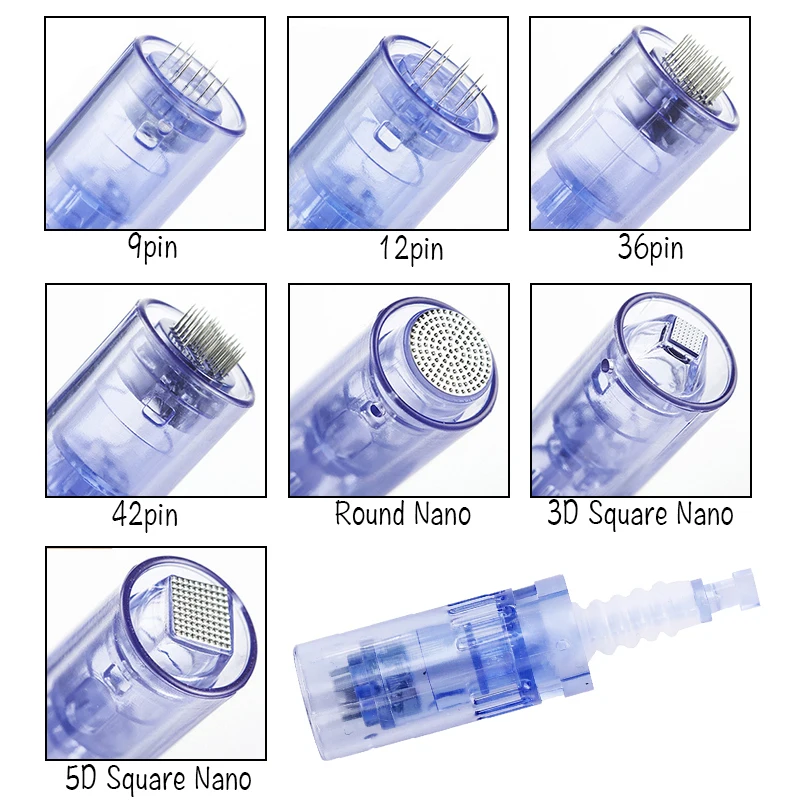 Игольчатый картридж для Dr Pen A6 Nano/9 Pin/12 Pin/36 Pin/42 Pin Micro Сменные иглы головка Dr. pen ручка наконечник татуировки Замена