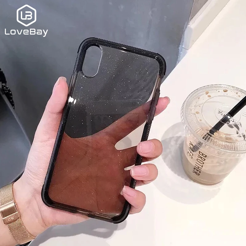 Чехол Lovebay для iPhone однотонный блестящий чехол из мягкого ТПУ 11pro Max 6 6s 7 8 Plus X XR XS |