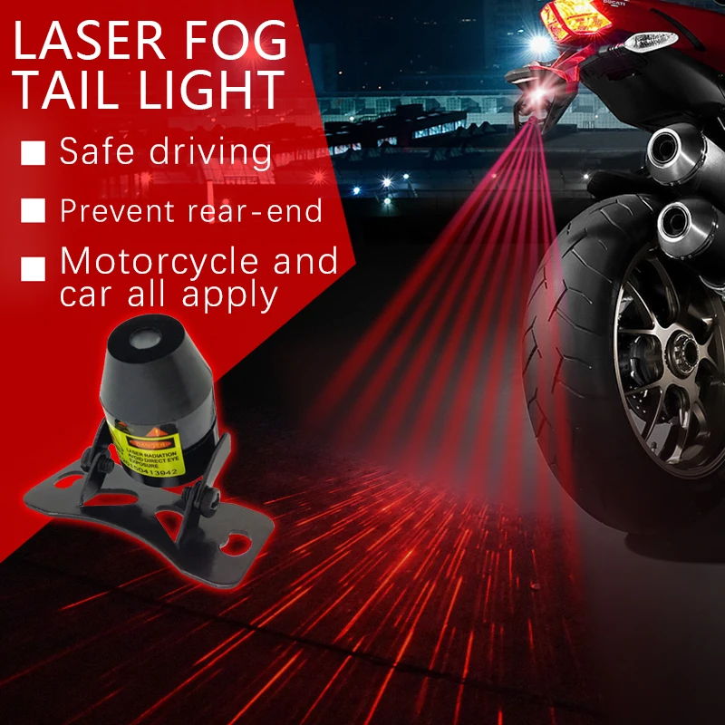 

Auto Brake Parking Lamp Rearing Warning Light Shining Anti Collision Rear-end Car Laser Tail Fog