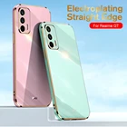 Чехол для телефона с гальваническим покрытием и прямым боковым покрытием для realme 7 8 v5 v15 v13 c15, чехол для realmi realme gt master neo narzo 30