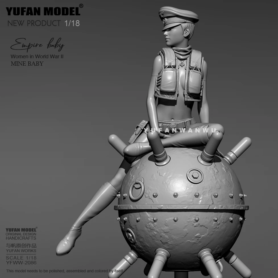 

1/18 YUFAN Смола Модель комплекты рисунок бесцветный и самодельный YFWW-2086