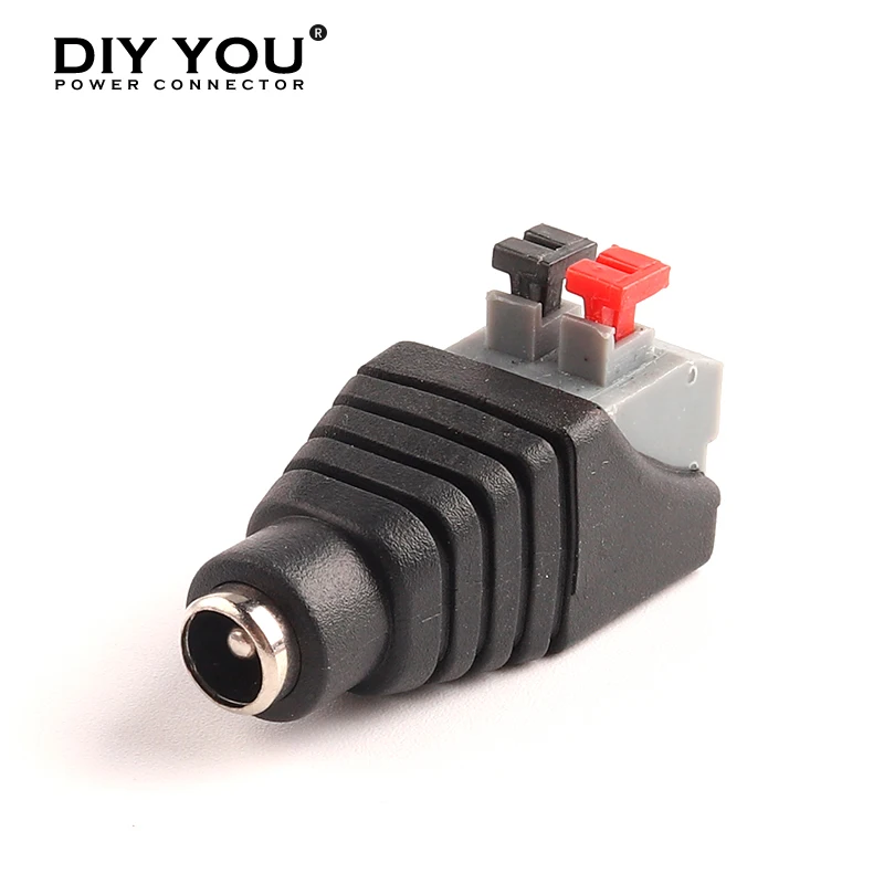 Быстроразъемный Штекерный разъем постоянного тока 2 1*5 5 мм питания без сварки