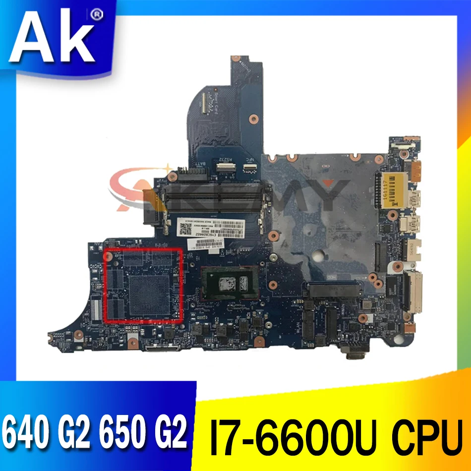 

for HP ProBook 640 G2 650 G2 laptop motherboard CPU I7 6600U circus-6050a2723701-mb-a02 100% test
