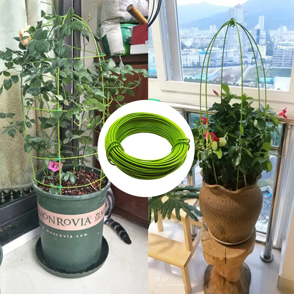 

Plastic Coated Iron Wire Anti-aging Anti-crack Anti-rust Bendable Artificial DIY Iron Wire Flower Stand Making Traction Binding