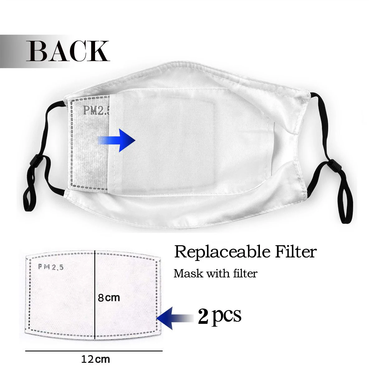 Маска для лица панда рот как я ролл маска с 2 фильтрами из полиэстера милая