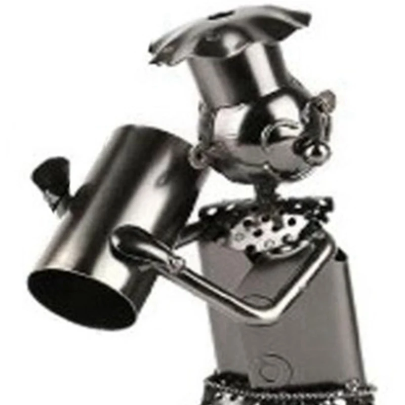 

Handmade Iron Art Walking Man Wine Rack Wine Bottle Holder Champagne Stand Bar Shelf Beer Storage Organizer