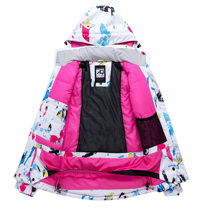 Женский лыжный костюм высокого качества супертеплый водонепроницаемый и