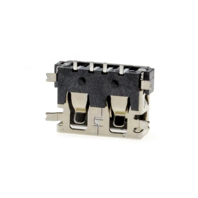 

6/12/24 pcs USB Female Socket Type A 4Pin SMT 4 Feet 180 Degree Crimping Charge Plug Jack Connector Wire Adapeter