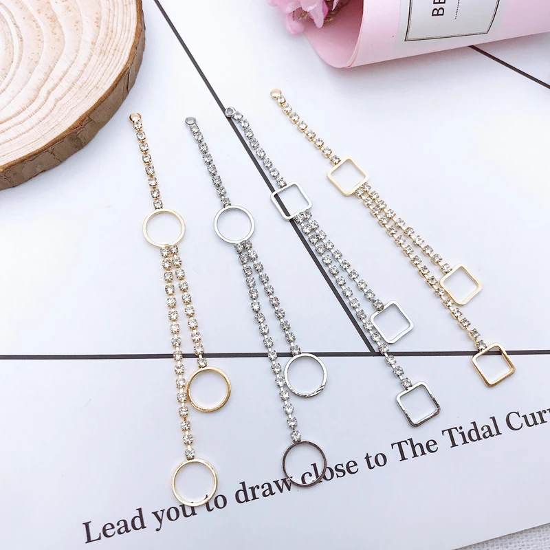 Новинка 2019 60 шт. круглые или квадратные пуговицы Стразы для самостоятельного