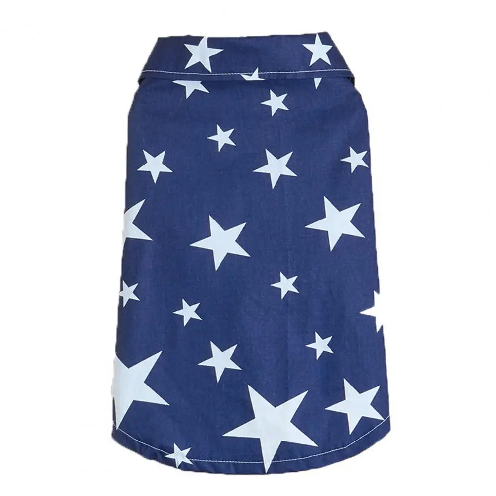 

Supple Stylish Dog Fashion Cotton T-shirt Casual Dog Shirt Lapel Design for Daily Wear