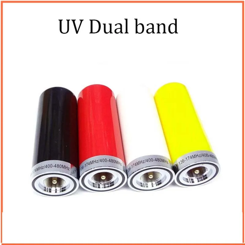 

Двухдиапазонная Мини-Антенна UV band UHF VHF 9 см SMA Мужская рация радио антенна