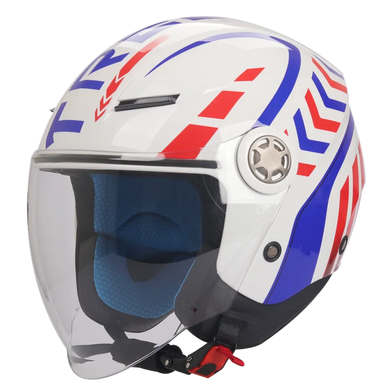 

TT Motorcycle Helmet Single Lens City Half Helmet Fashion Retro Biker's Knight Summer Three-Quarter Helmet